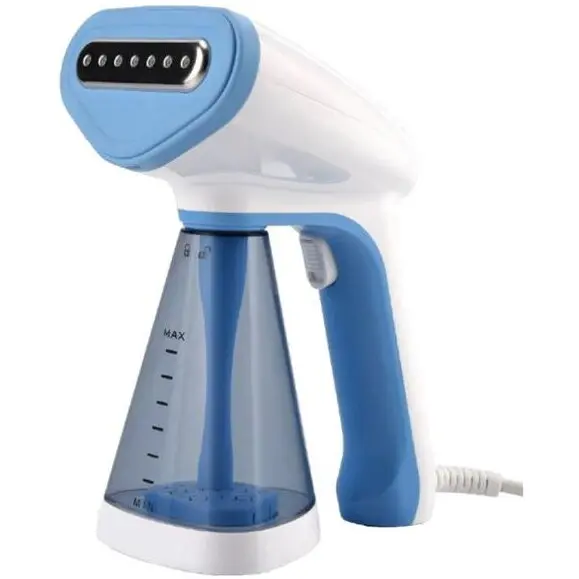 Blaupunkt Aparat de calcat vertical cu aburi Blaupunkt VSI601, 1600W, 0.26 L, 30g/min, Preincalzire rapida, Alb/Albastru