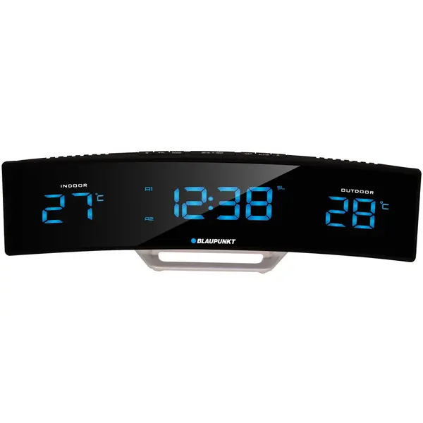 Blaupunkt Ceas cu radio Blaupunkt CR12BK, Termometru, Negru