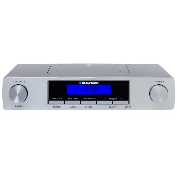 Blaupunkt Ceas cu radio BlauPunkt KR12SL, FM, LCD, Argintiu (KR12SL)