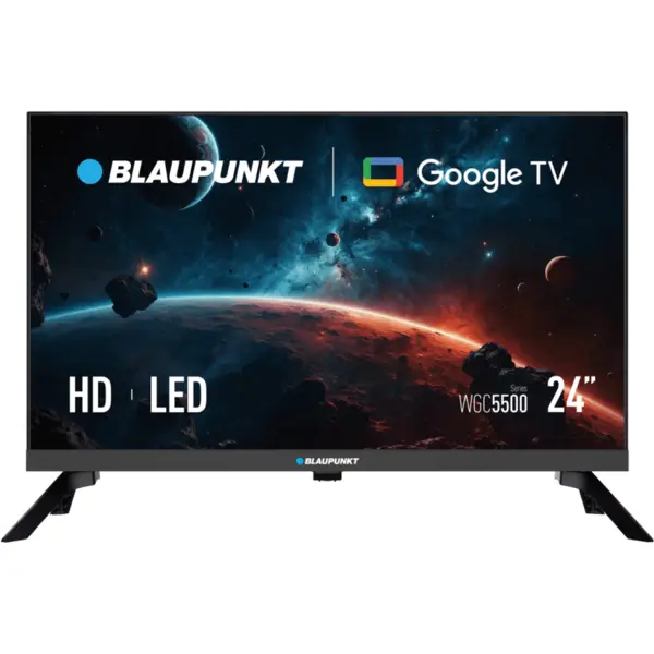 Blaupunkt Televizor LED Blaupunkt 24WGC5500S, Smart TV, 24 inch / 61 cm, HD Ready, Google TV, WiFi, Negru