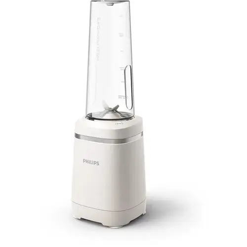 Blender cu pahar to go Philips seria 5000 HR2500/00, Recipient Tritan Renew 0.6l, 350 W, Alb