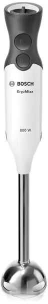 Blender de mână Bosch - ErgoMixx MS61A4110, 800W, 12 viteze, alb/gri