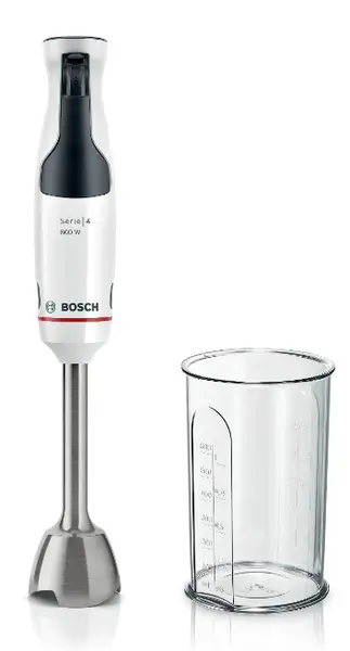 Blender de mână Bosch - Series 4, ErgoMaster, MSM4W410, 800W, alb