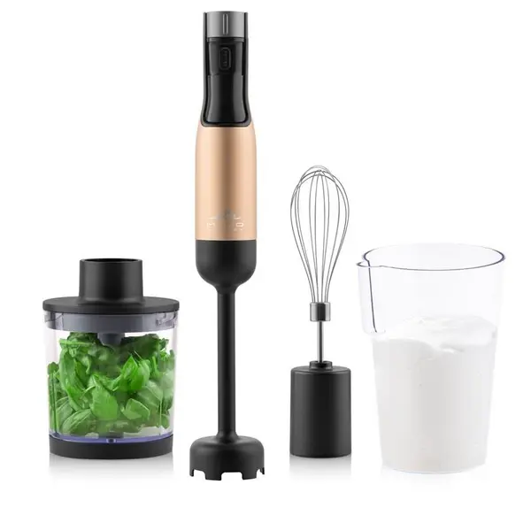 Blender de mana ETA Mano 3219 90020, 1000 W, 9 viteze, afisaj LCD, negru-auriu
