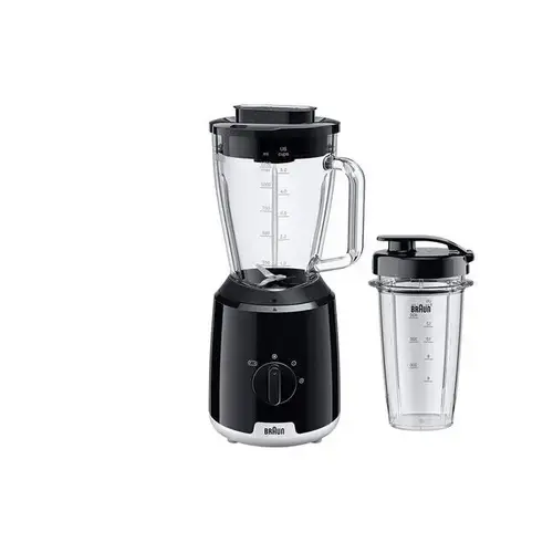 Blender de masa Braun 1 JB 1051, 1.5 litri, 600 W, 2 viteze (Negru)
