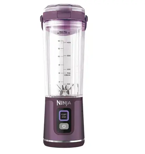 Blender fara fir Ninja Blast BC151EUPR, 300W, 530 ml, baterie li-ion (Mov)
