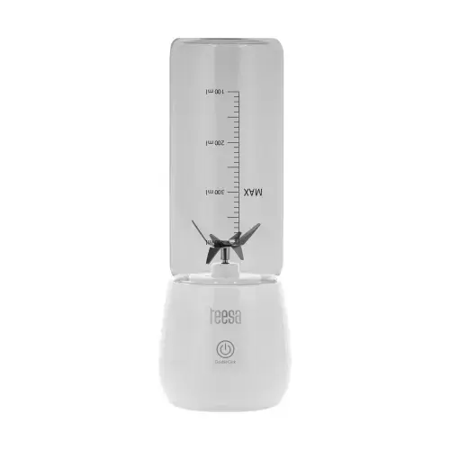 Blender fara fir Teesa TSA3543, 6 lame, 100 W, 450 ml (Alb)