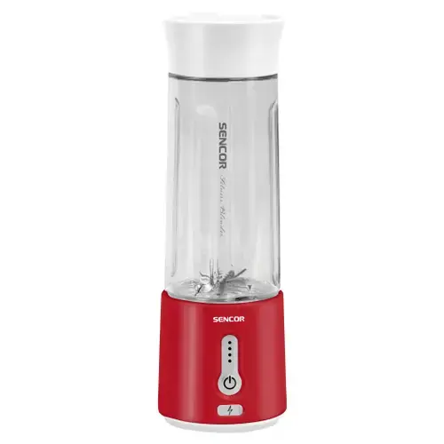 Blender fitness portabil Sencor SBL134RD, 150 W, 500 ml, IPX65, Incarcare prin USB Type-C (Rosu)