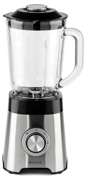 Blender Muhler – MB-555SG, 500 W, 1,5 l, 2 trepte de viteză, inox/negru
