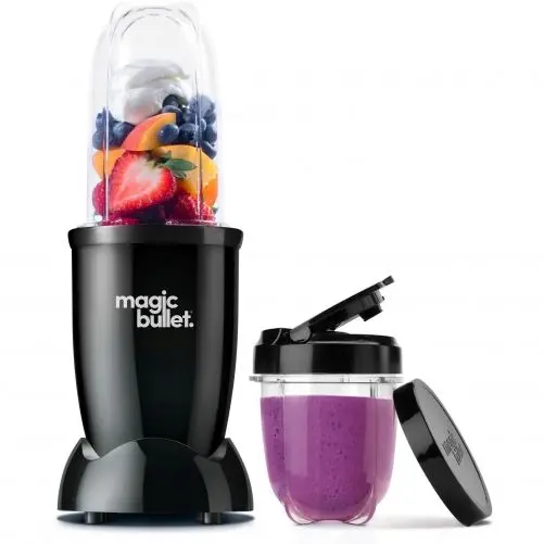 Blender Nutribullet Magic Bullet MBR06B, 200W, Cupa de 560ml, Cupa 355ml, Usor de utilizat, Design simplu si compact, Usor de curatat, Negru