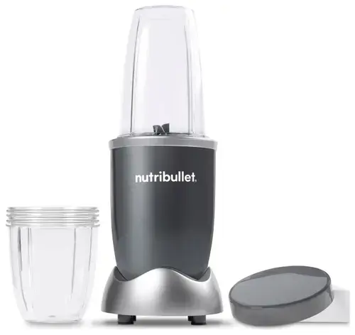 Blender Nutribullet NB505DG, 500 W, 1 treapta de viteza, Cana 0.7 l si 0.5 l (Argintiu)