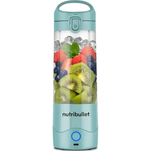 Blender portabil NUTRIBULLET NBP003LBL, 0.475l, 1 treapta viteza, USB-C (Albastru deschis)