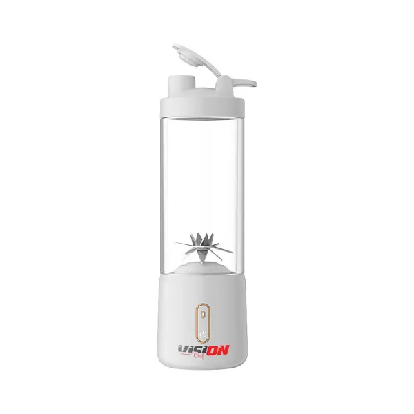 Blender portabil Vision Chef VBPB01VP, Capacitate 500 ml, Putere 55W, Alb