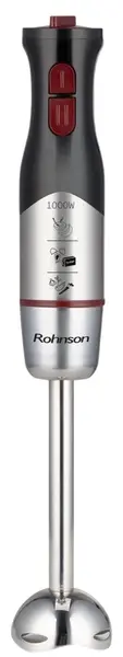 Blender Rohnson - R-5798, 2 viteze, 1000W, negru/oțel inoxidabil