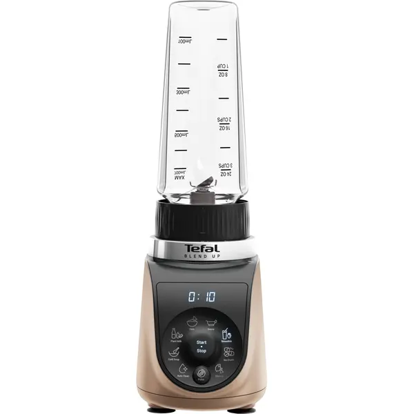 Blender Tefal Blend Up BL190AF0, 1000 W, 0.85L, 8 programe, lame Powelix, functie pulse, bronz