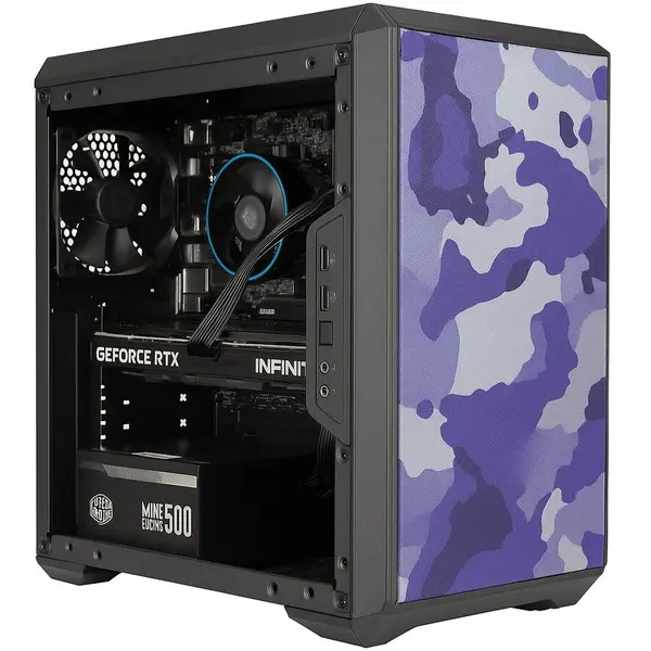 Bleu Jour Sistem PC Gaming BLEU JOUR, Intel Core i7-12700KF, NVIDIA GeForce 5060 Ti 8GB, 32GB DDR4 3200MHz, 1TB SSD, 650W, Windows 11 Pro