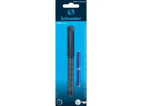 Blister Stilou Schneider Easy cu 2 patroane cerneala, albastru