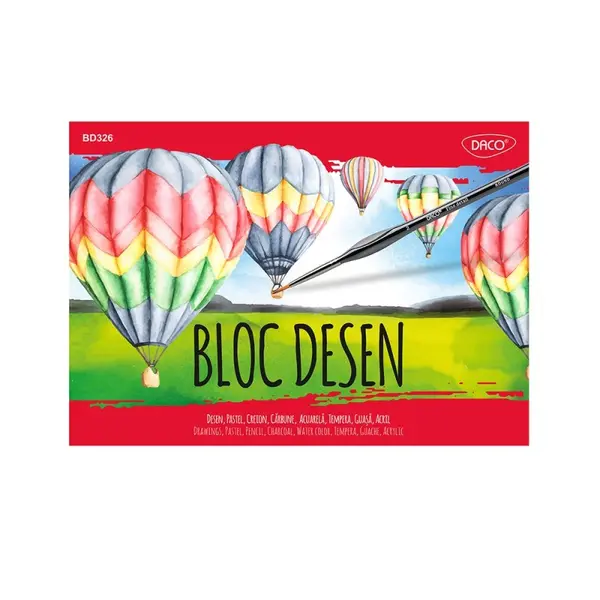 Bloc de desen A3, 15file, 250g/mp, Daco