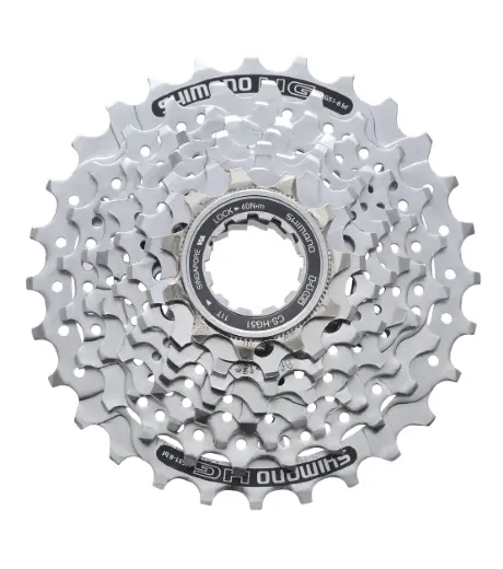 Bloc de pinioane pe caseta Shimano CS-HG51, 8 viteze, 11-13-15-17-19-21-24-28T