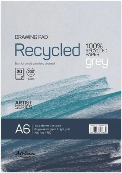 Bloc de schițe Drasca - Recycled, 20 coli, A6