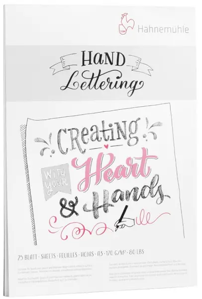 Bloc de schițe Hahnemuhle Hand Lettering - A5, 25 de coli