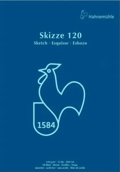 Bloc de schițe Hahnemuhle Skizze 120 - A4, 50 de coli