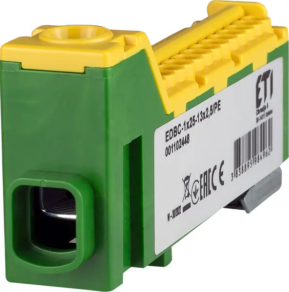 Bloc distributie EDBC-1x25-13x2,5 PE ETI 001102448
