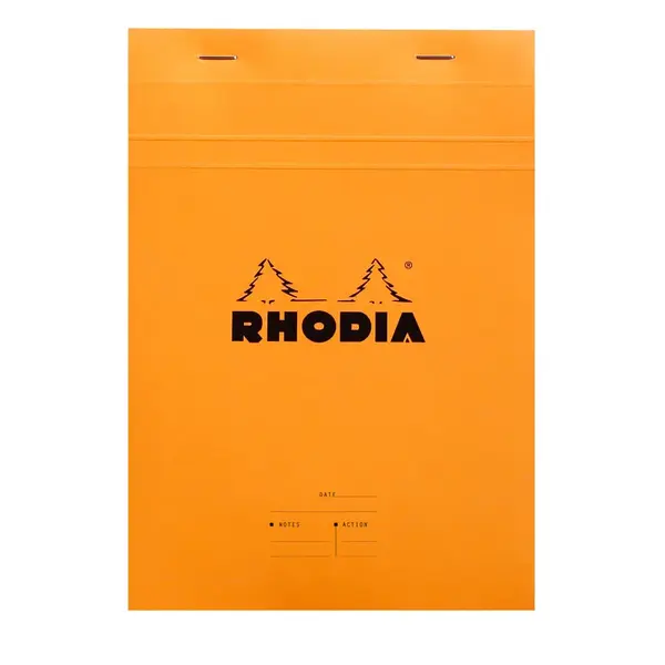 Bloc notes A5 80 file capsat dictando Rhodia Coperta portocalie