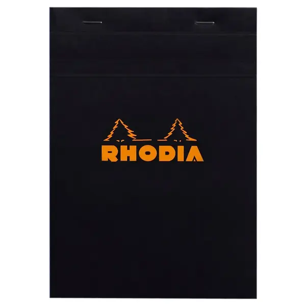 Bloc notes A5 80 file capsat matematica Rhodia Coperta neagra