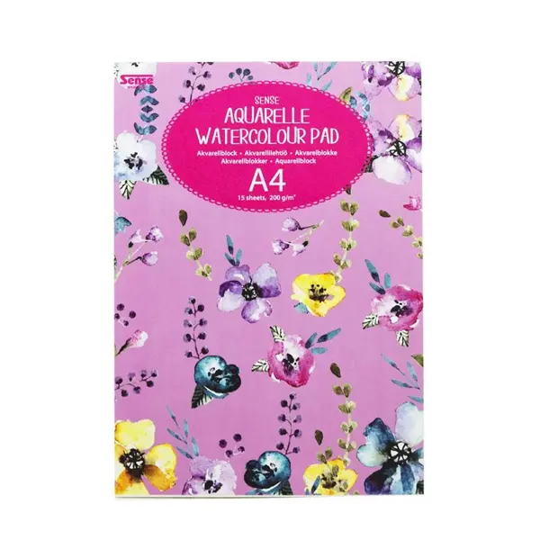 Bloc Sense - Fantezie, 15 file, pentru acuarele