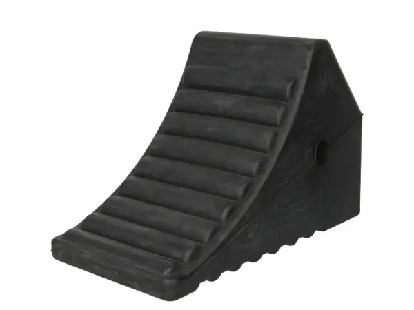Blocator opritoare piedica roata, cauciuc, Cargoparts 300x190x150 mm