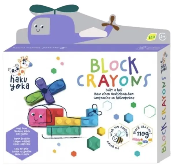Blocuri de creioane cerate eco Haku Yoka - Elicopter