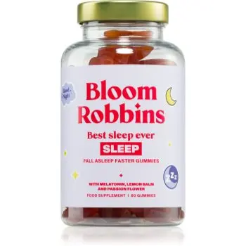 Bloom Robbins Best SLEEP ever - Fall asleep faster gummies cuburi de mestecat pentru favorizarea somnului și a regenerării