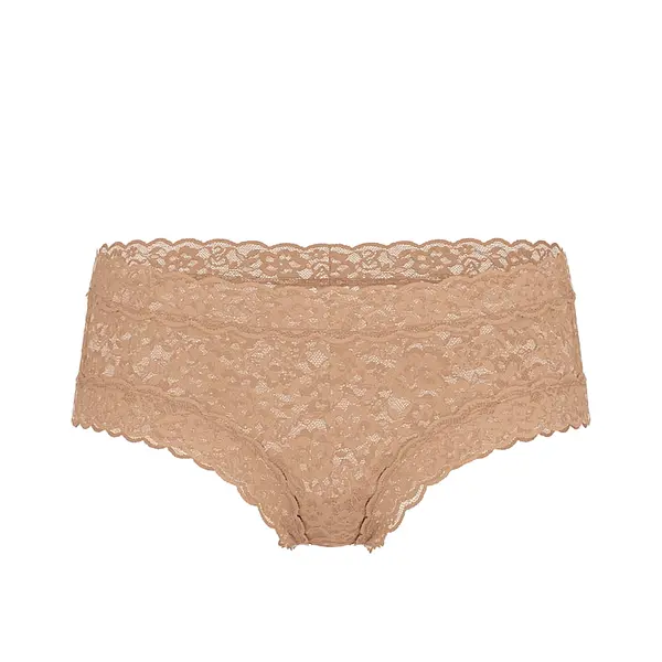 Blossom lace cheeky panty - praline /nude S