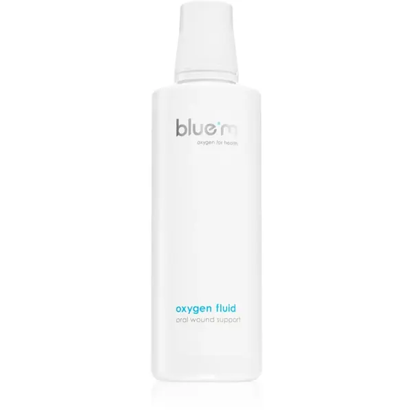 bluem Oxygen for Health Oxygen Fluid produs pentru tratament local pentru afte și răni superficiale în cavitatea bucală 500 ml