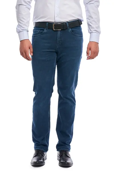 Blugi barbatesti regular fit, King, Indigo Blue
