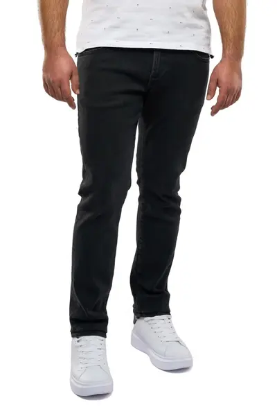 Blugi barbati Slim Fit, Reed, negru