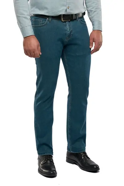 Blugi barbati Slim Fit, Ryder, albastru denim