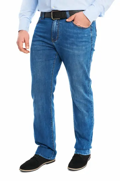Blugi clasici barbati, subtiri, Eternal Blue (Marime pantalon: W31)