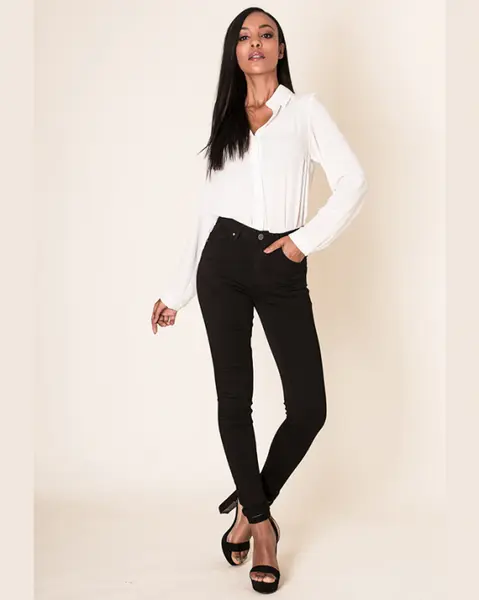 Blugi Dama Push-up Skinny Nina Carter Negri P106N M8