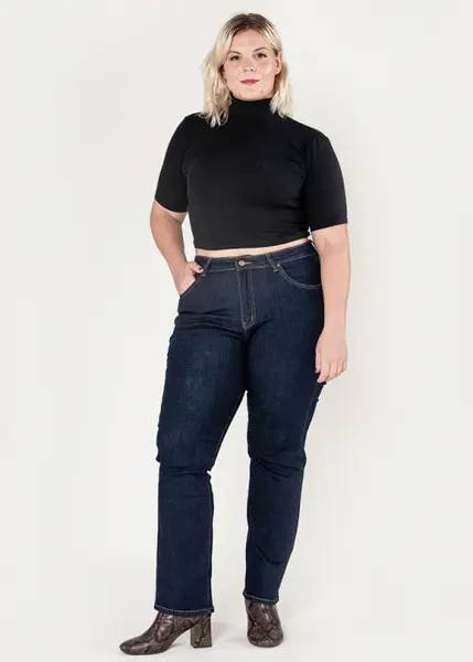 Blugi dama regular fit marimi mari Nina Carter indigo P612-18 M10