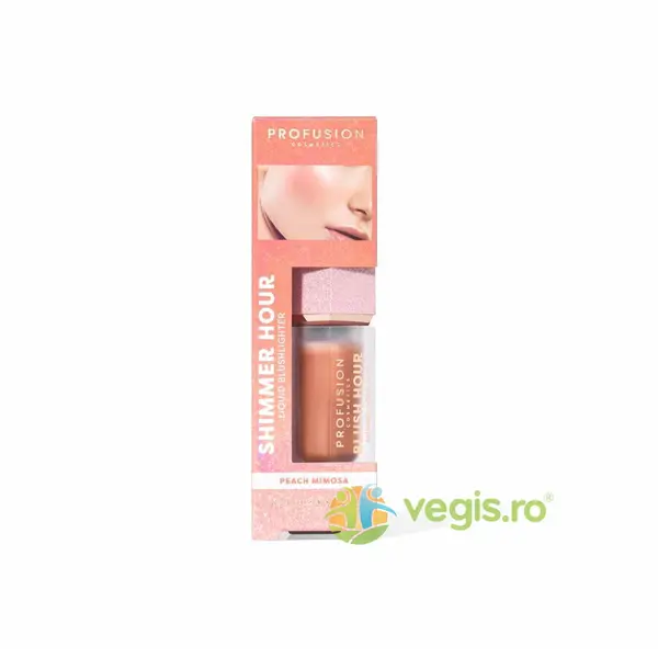 Blush Iluminator Lichid Shimmer Hour, Peach Mimosa 6ml