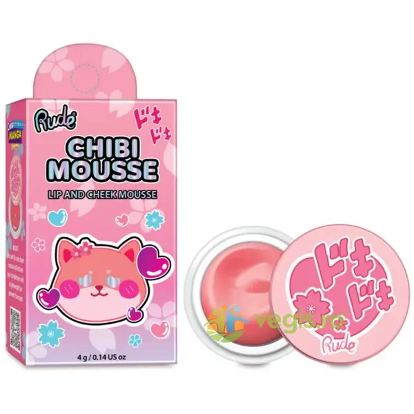 Blush si Balsam de Buze 2 in 1 Tip Mousse Chibi Mousse Nuanta Flutter 4g