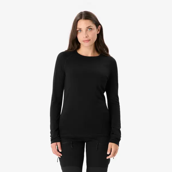 Bluză 100% lână merinos negru damă