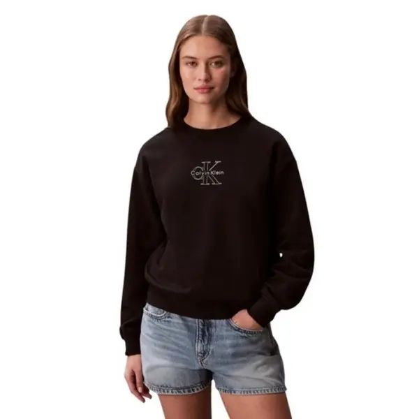 Bluza Calvin Klein LS CK FOIL CREW SWEATSHIRT