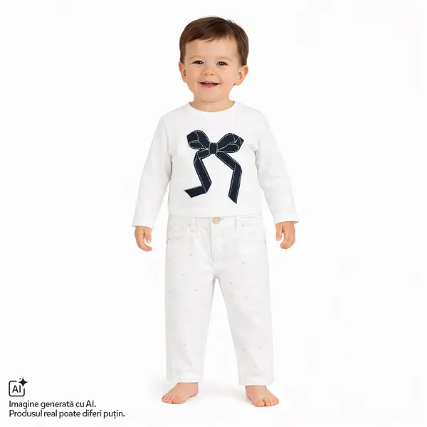Bluza copii Chicco, Alb, 01234-70MC