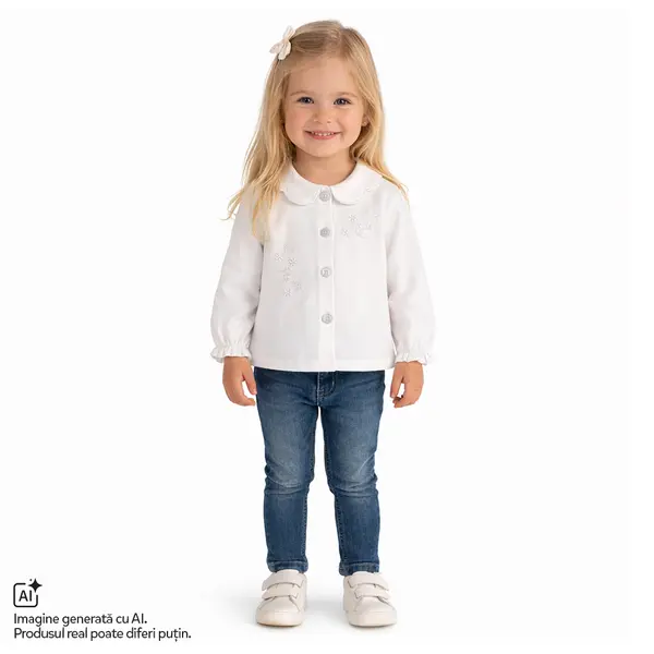 Bluza copii Chicco, Alb cu model, 01852-70MFCO