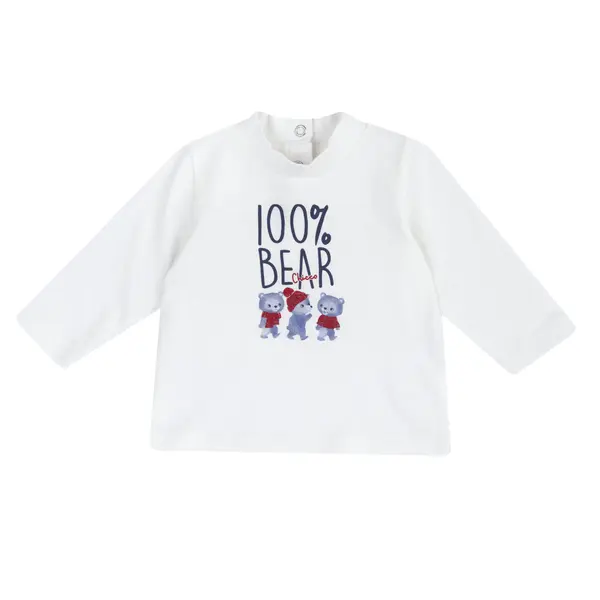 Bluza copii Chicco, alb cu rosu, 07543-67MFCO