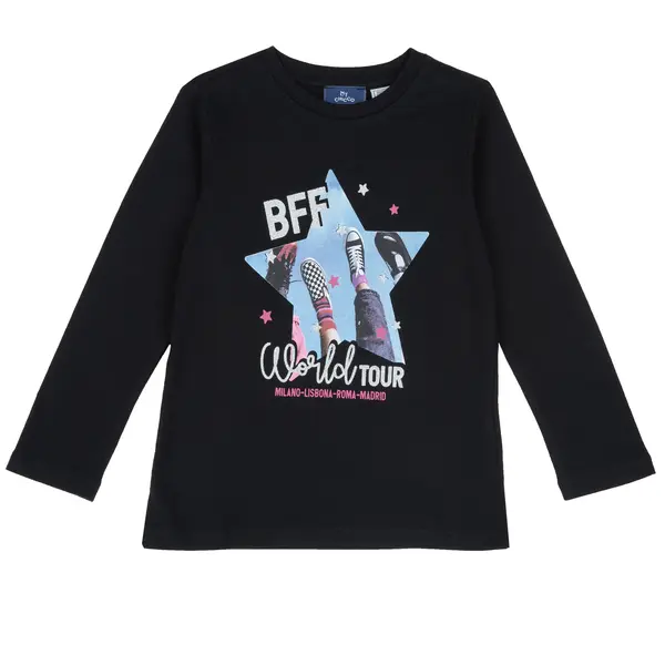 Bluza copii Chicco, negru, 67772-63CLT