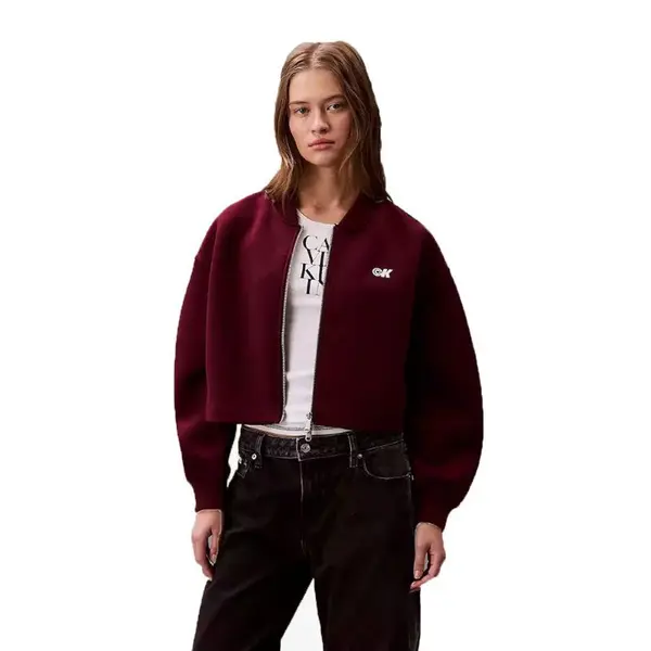 Bluza cu fermoar Calvin Klein A- OVRSZD SCB ZP BMB